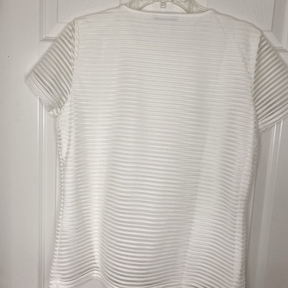 Calvin Klein Stretch Textured Short Sleeve Shirt - Picture 2 of 9